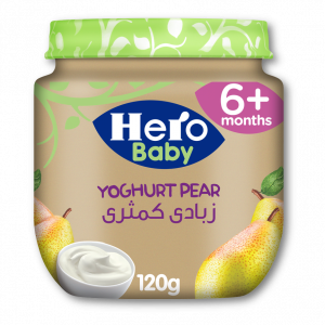 HERO BABY YOGHURT PEAR JAR 120 GM